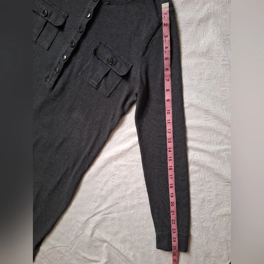 J. CREW Gray Long Sleeve Dress Minimalist Design 100% Cotton
